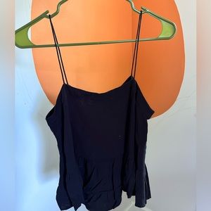 Black Rayon Camisole/ Tank